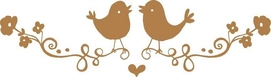 Muursticker Anel Lovely Birds Groot