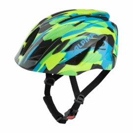 Helm Alpina Junior Pico Neon Green Blue Gloss