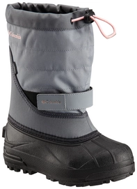 Snowboot Columbia Youth Powderbug Plus II Grey Ash Rosewater