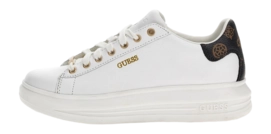 Baskets Guess Femme Vibo Blanc Brown Ocra-Taille 36