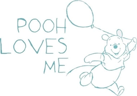 Muursticker Anel Pooh Fresh Mint Groot