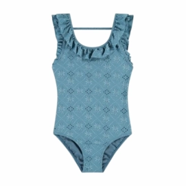 Badpak Beachlife Girls K361 Blue Embroide