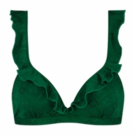 Bikinitop Beachlife Women 125 Green Embroid