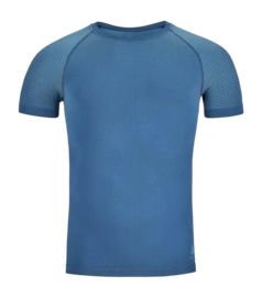 T-Shirt Odlo Homme à Col Rond S/S Performance Light Eco Blue Wing Teal Saxony Blue