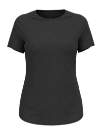 T-shirt Odlo Femme à Col Rond S/S Active 365 Black Melange