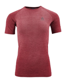 T-Shirt Odlo Femme Col Rond S/S Essential Seamless American Beauty Melange