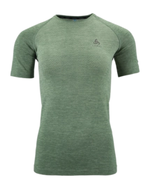 T-Shirt Odlo Femme Col Rond S/S Essential Seamless Loden Frost Melange