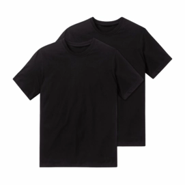 T-Shirt Schiesser Men 008150 Black (set van 2)-XXL