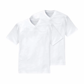 T-Shirt Schiesser Men 008151 White (set van 2)-XXXL
