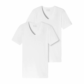 T-Shirt Schiesser Men 173982 White (set van 2)-S