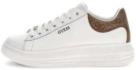 Sneaker Guess Vibo Damen White Brown Ocra 2023-Schuhgröße 36