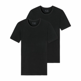 T-Shirt Schiesser Men 174997 Black (set van 2)-M