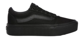 Vans Women Ward Platform Canvas Black Black