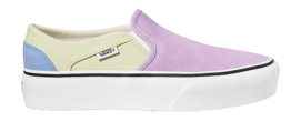 Vans Women Asher Platform Color Block Light Purple Multi