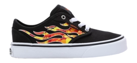 Vans Youth Atwood Flame Camo Black White