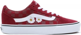 Baskets Vans Femme Ward Brodé Marguerites Rumba Red
