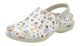Medizinische Clogs Gevavi Wash&Go Open Elastiek Unisex Regenbogen