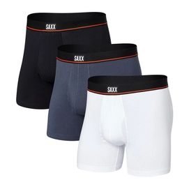 Boxershorts Saxx Non-Stop Stretch Cotton Black/Deep Navy/White 3-Pack-S