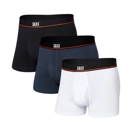 Boxershorts Saxx Non-Stop Stretch Cotton Trunk Herren Black/Deep Navy/White 3-Pack