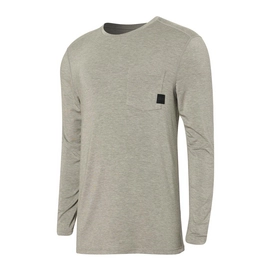 Langarmshirt Saxx Sleepwalker Pocket Tee Herren Dark Grey Heather