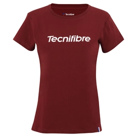 Tennisshirt Tecnifibre Women Team Cotton Cardinal