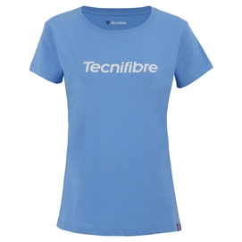 Tennisshirt Tecnifibre Girls Team Junior Cotton Azur-6 - 8 jaar