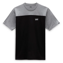 T-Shirt Vans Men Script Crew Block Black Grey Heather '24