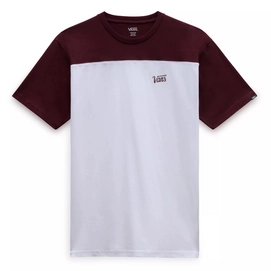 T-Shirt Vans Men Script Crew Block White Port Royale '24