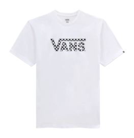 T-Shirt Vans Men Checkered White Black-XS