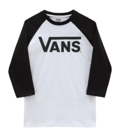 Longsleeve Vans Boys Classic Raglan White Black