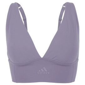 Sport BH Adidas Women Longline Bra Grey Blue