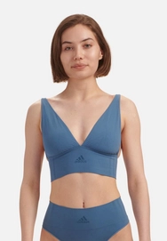 Sport BH Adidas Women Longline Bra Altered Blue