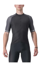 Maillot de Vélo Castelli Men Entrata Vi Jersey Light Black Dark Gray Silver Gray