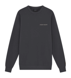 Pull Lyle & Scott Homme Embroidered Gunmetal-S