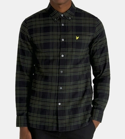 Chemise Lyle & Scott Homme Check Flannel Mountain Moss-S