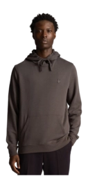 Hoodie Lyle & Scott Men Tonal Eagle Gunmetal