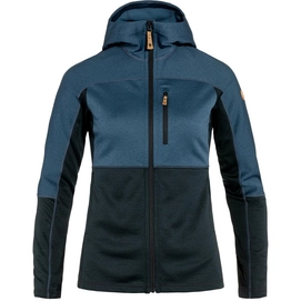 Sweatjacke Fjällräven Abisko Trail Fleece Women Dark Navy Indigo Blue