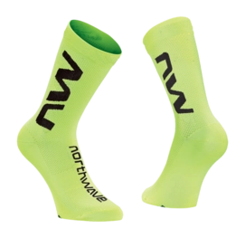 Fahrradsocke Northwave Extreme Air Sock Yellow Fluo Black