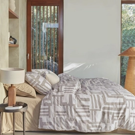 Dekbedovertrek VT Wonen Mixed Stripes Natural Flanel