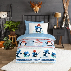 Dekbedovertrek Good Morning Penguins Multi Flanel