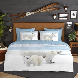 Dekbedovertrek Good Morning Care Blue Flanel