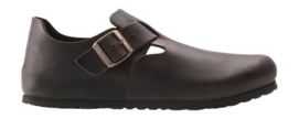 Sabots Birkenstock Unisex London en cuir huilé LEOI Habana Narrow