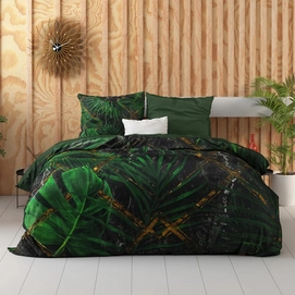 Dekbedovertrek Dreamhouse Avena Green Satijn-140 x 200 / 220 cm | 1-Persoons