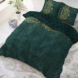 Dekbedovertrek Sleeptime Chrone Green Katoen-140 x 220 cm