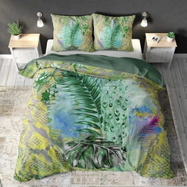 Dekbedovertrek Sleeptime Snake Jungle Green Katoen-200 x 220 cm