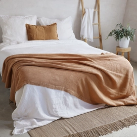 Sprei Passion for Linen Leros Cognac