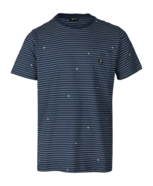 T-Shirt Brunotti Homme Axle Stripe Jeans Blue