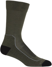 Chaussettes Icebreaker Hommes Hike+ Light Crew Loden Black Gritstone Heather-Taille 47 - 49