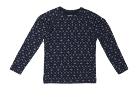 Ondershirt Icebreaker Kids Merino 200 Oasis LS Crewe First Snow Midnight Navy Snow
