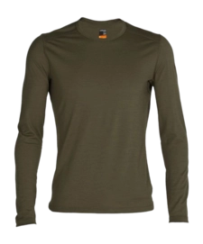 Ondershirt Icebreaker Men Merino 200 Oasis LS Crewe 7 Mountain Tops Loden